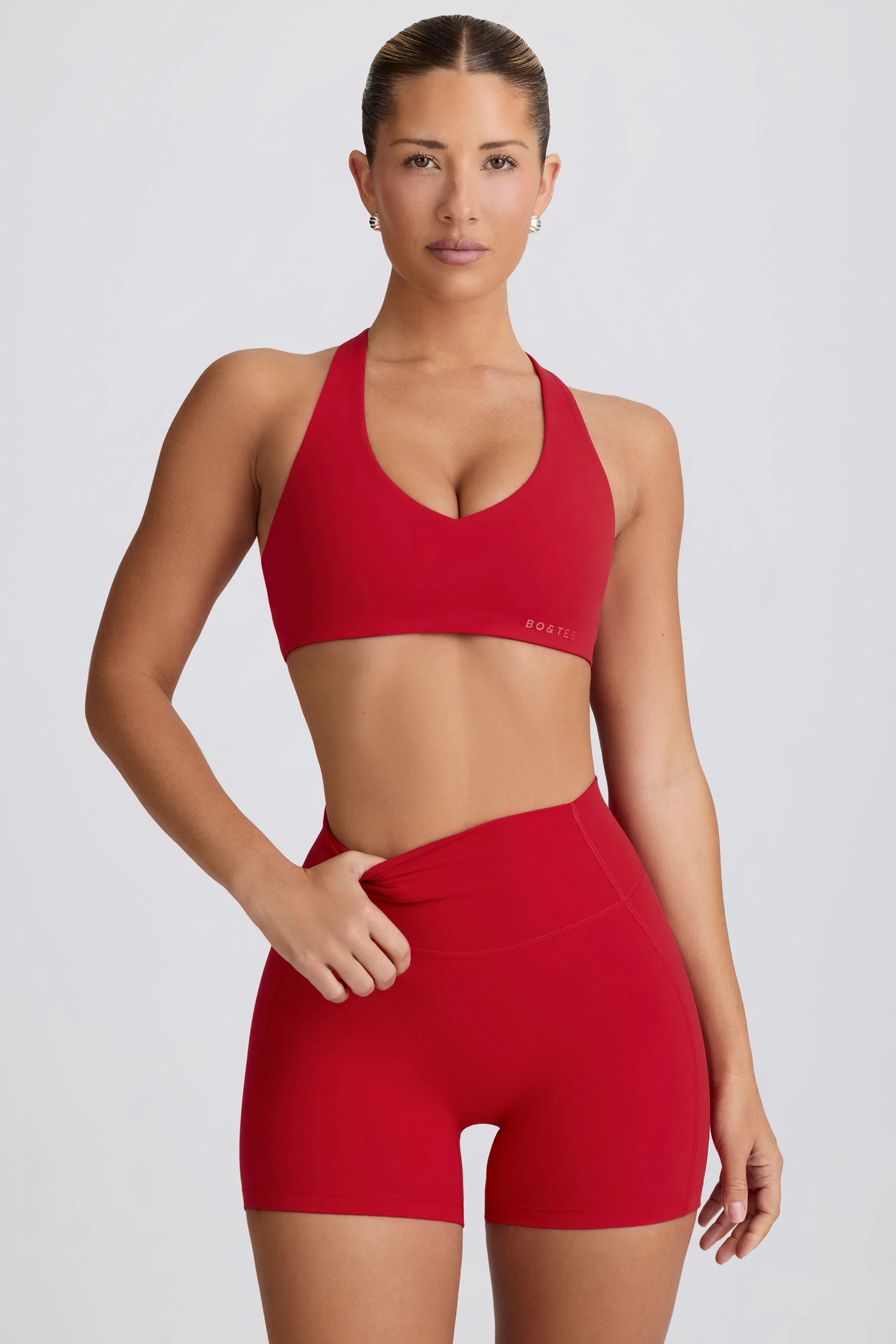 Soft Active Low-Impact Sports Bra in Hot Red - Image 5